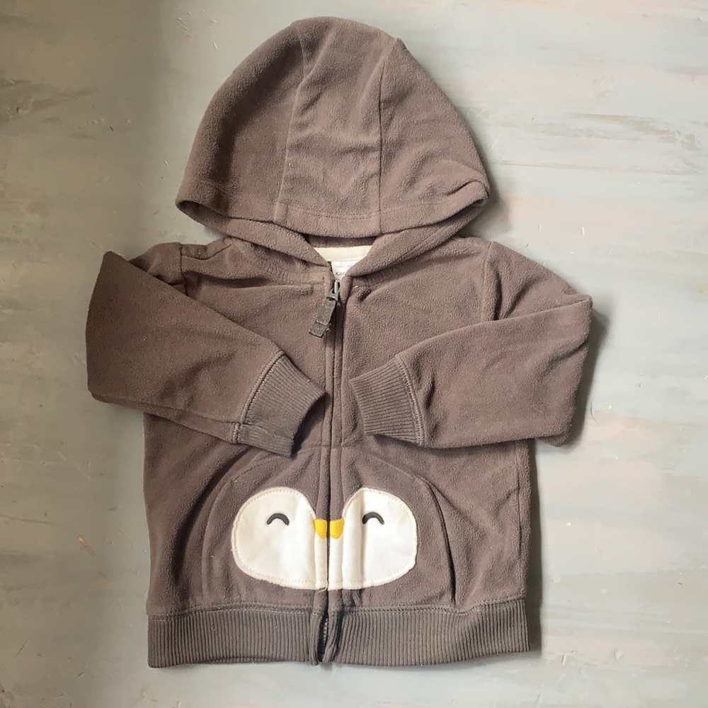 Carter’s Penguin Zip up fleece 12 months